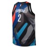 Camiseta Hombre Brooklyn Nets Cameron Johnson 2023-24 Nike City Edition Negro Swingman